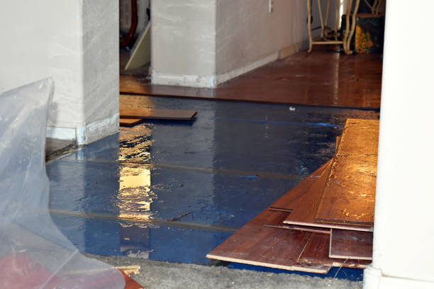 Professional Flood Cleanup technician working in West Baldwin, ME